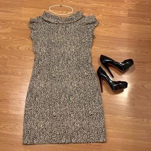 R & K Originals Black & cream stretch dress